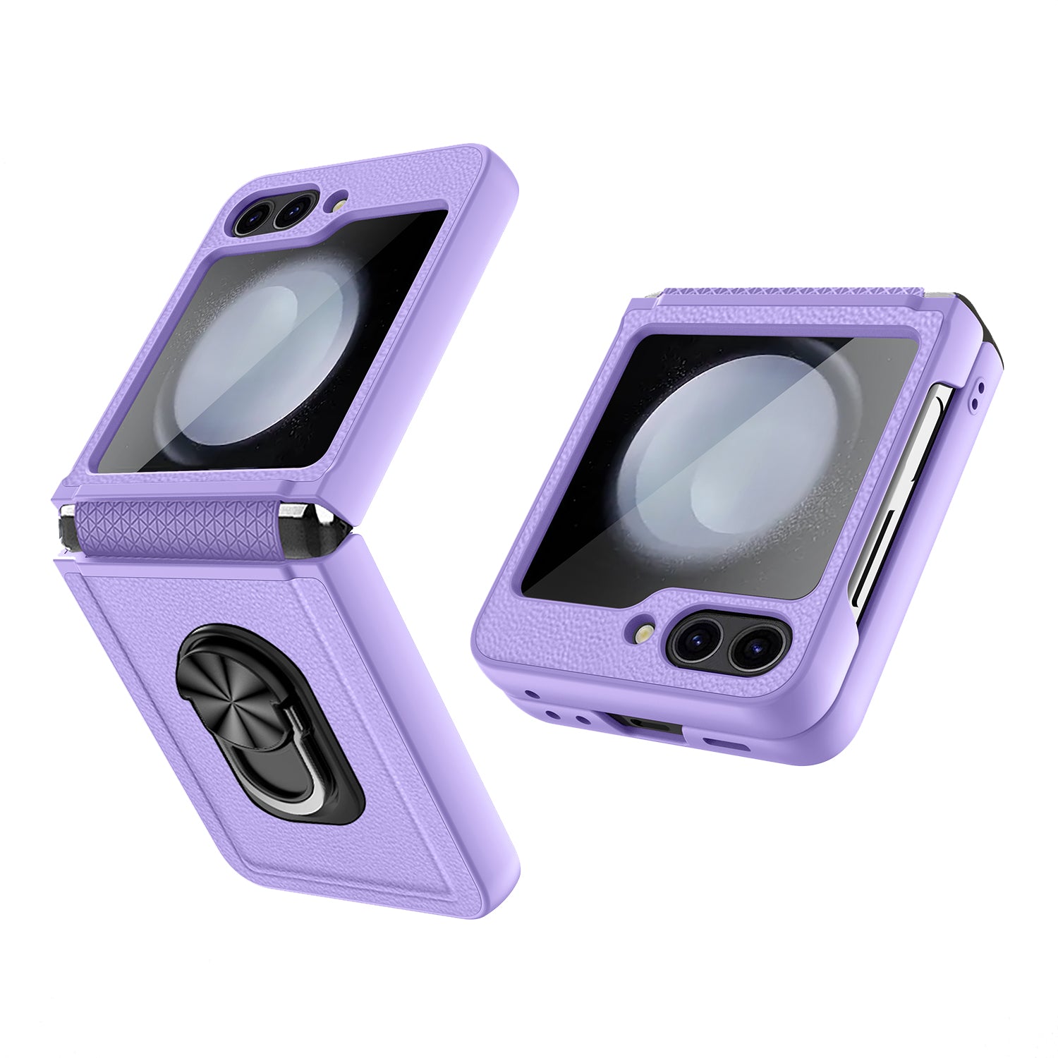 For Samsung Galaxy Z Flip5 5G Case Ring Kickstand Hard PC Phone Protector For Samsung Galaxy Z Flip5 5G Case Ring Kickstand Hard PC Phone Protector